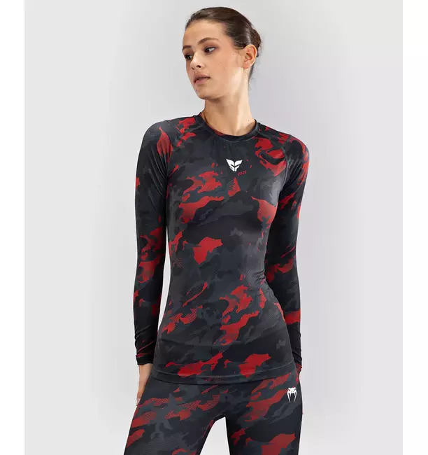 Venum x Sophia Rose Rashguard Women's Long Sleeve - Urban Red Camo